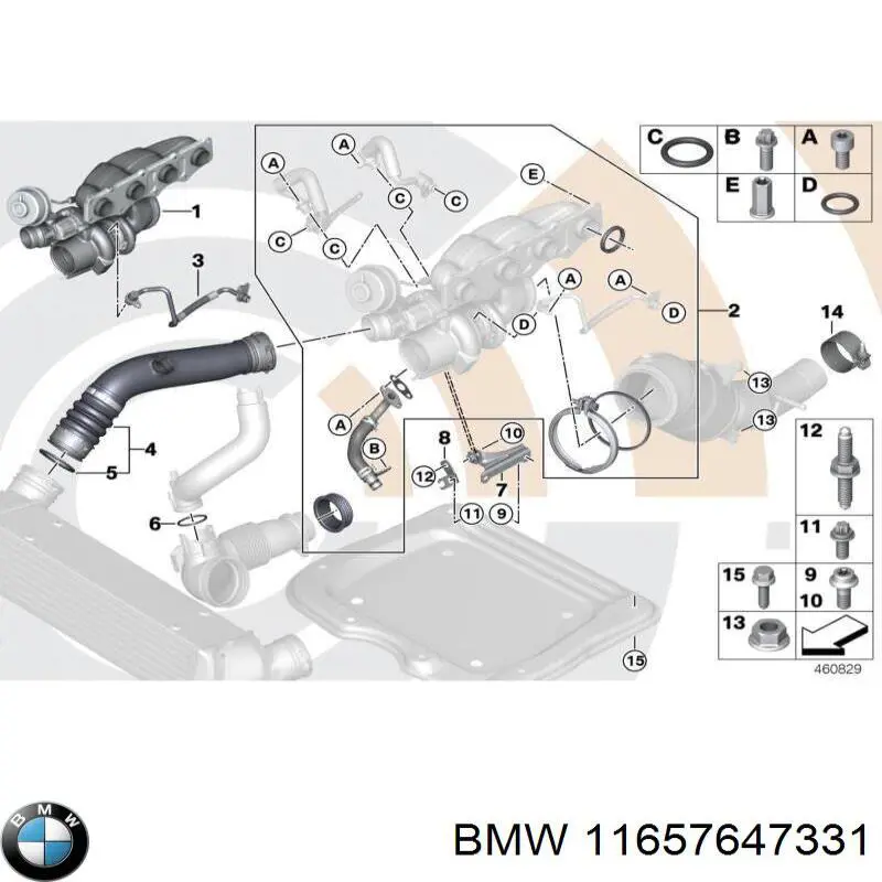 Супорт радіатора нижній/монтажна панель кріплення фар 11657647331 BMW