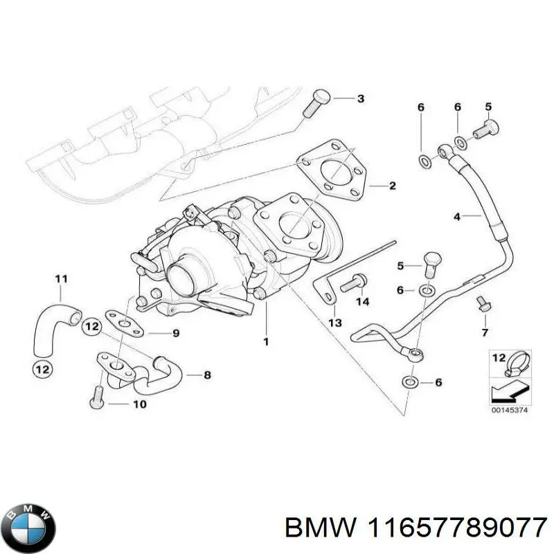 Турбіна BMW 11657789077 ціна, від 1997.40 USD