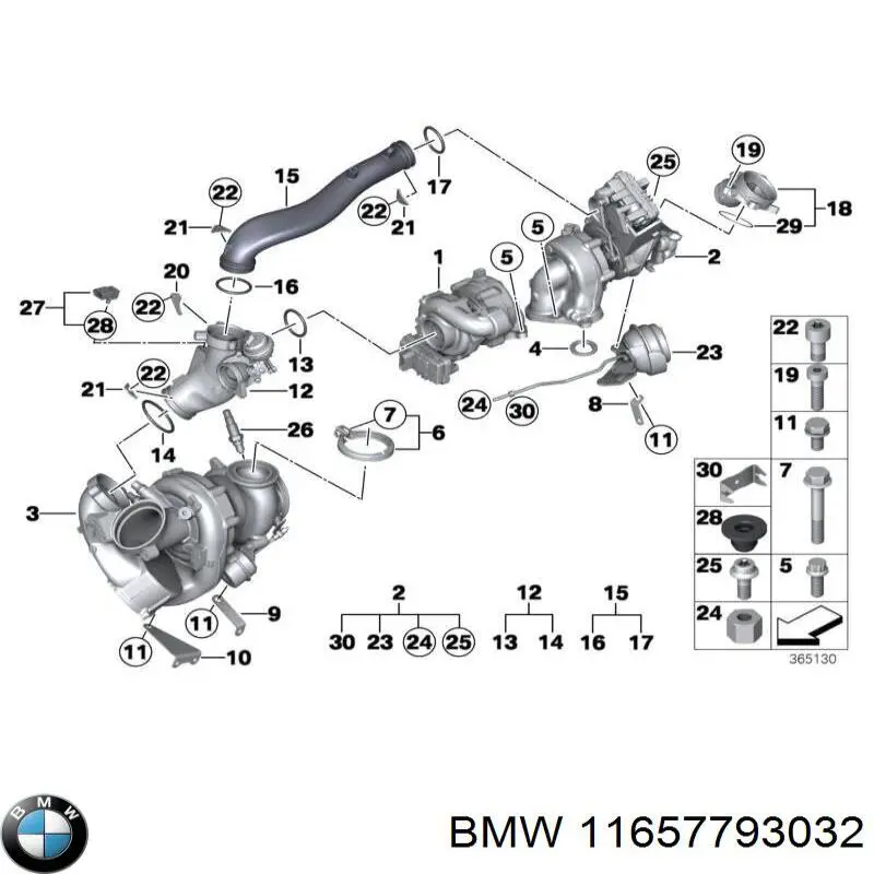7793032 BMW Клапан перетворювач тиску наддуву (соленоїд)
