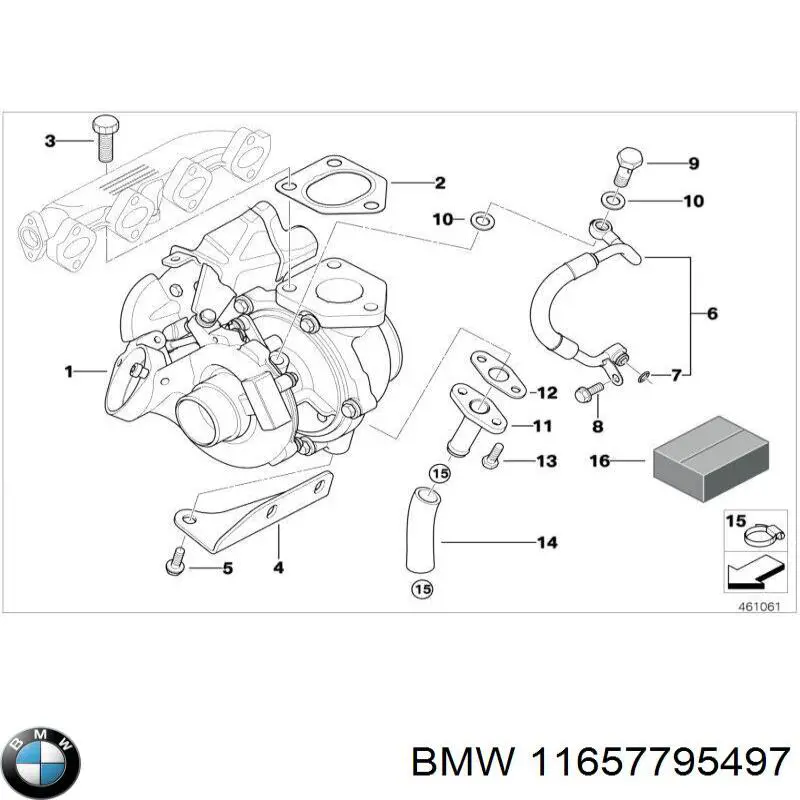 11654716165 BMW Турбонаддув