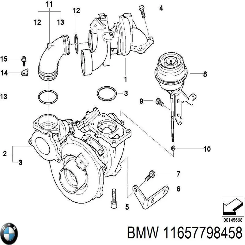  BMW 11657798458 ціна, від 21.38 USD