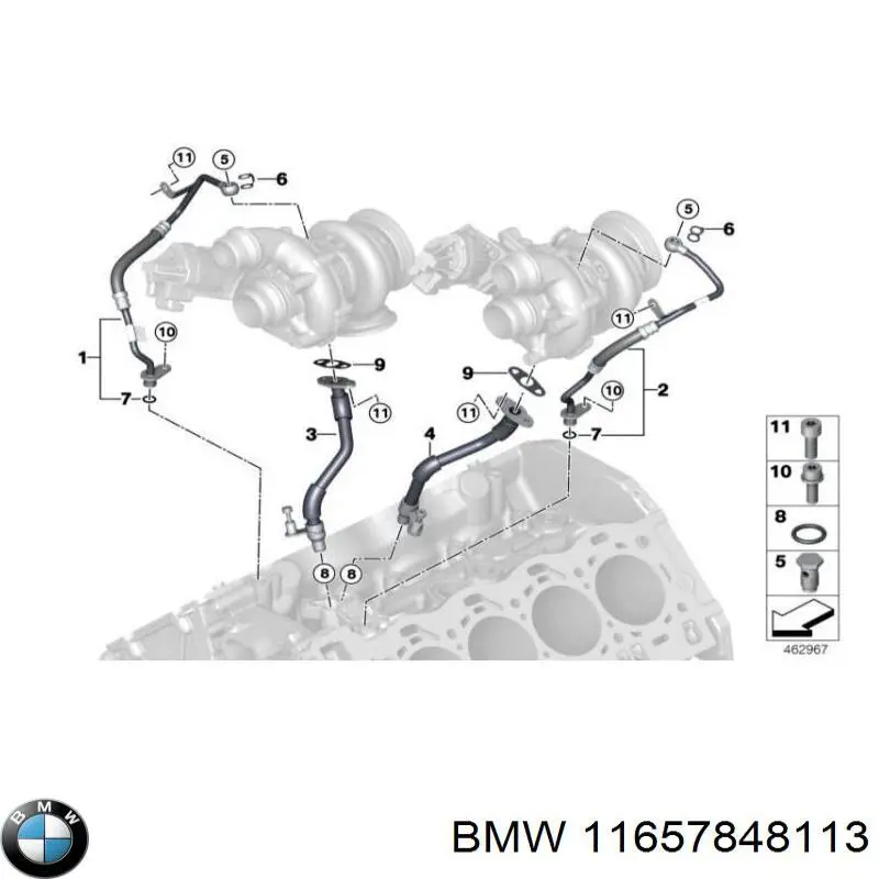 11657848113 BMW Турбонаддув