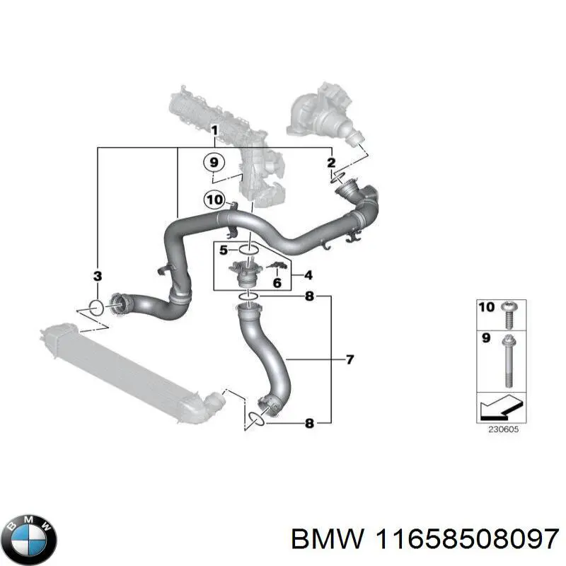  BMW 11658508097 ціна, від 38.00 USD
