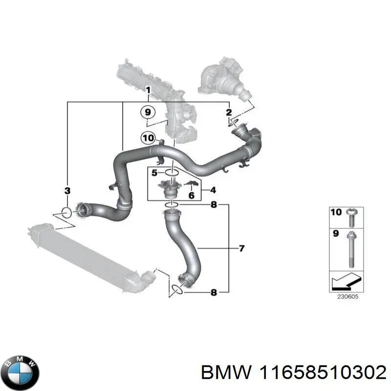  BMW 11658510302 ціна, від 8.46 USD