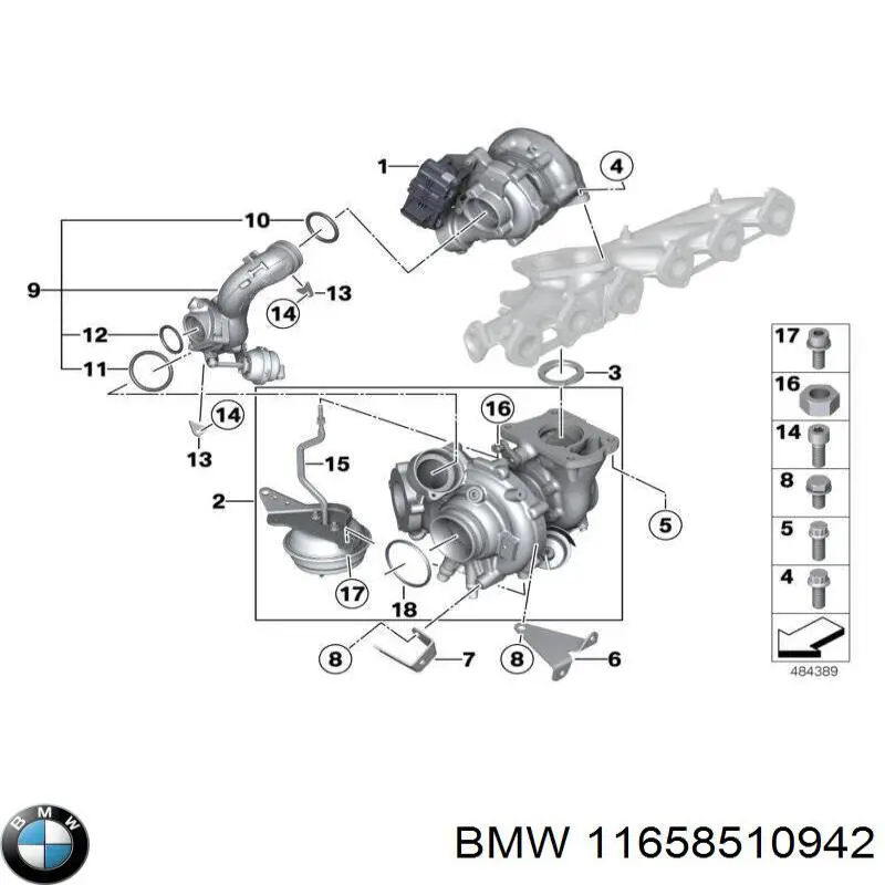 Турбіна BMW 11658508092 ціна, від 674.85 USD