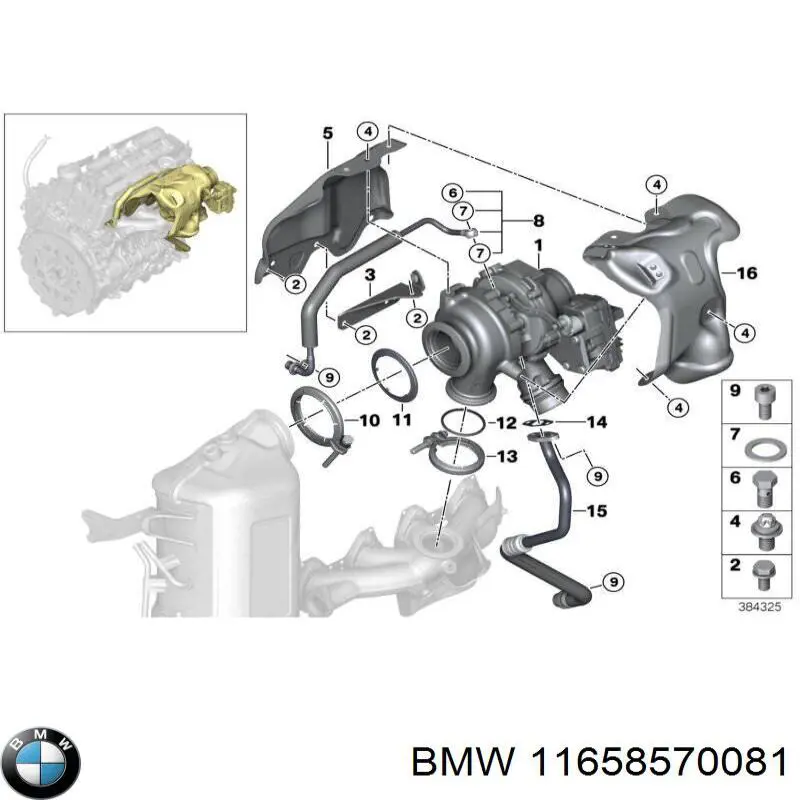 11658570081 BMW Турбонаддув