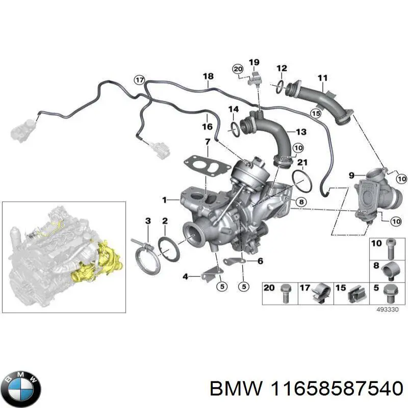 11658587540 BMW Турбонаддув