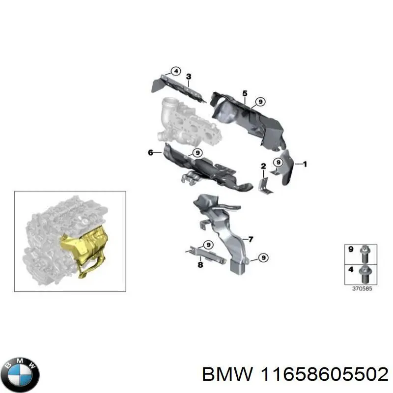  BMW 8605502 ціна, від 9.03 USD