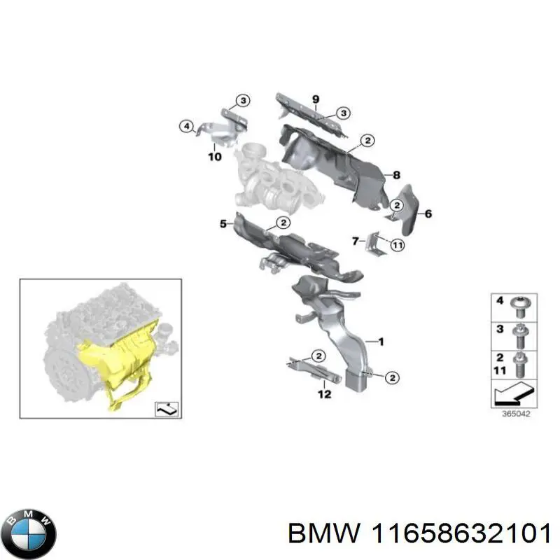  BMW 11658632101 ціна, від 3.80 USD