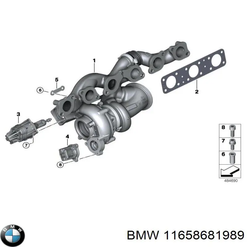 Турбіна BMW 11658681989 ціна, від 1850.67 USD