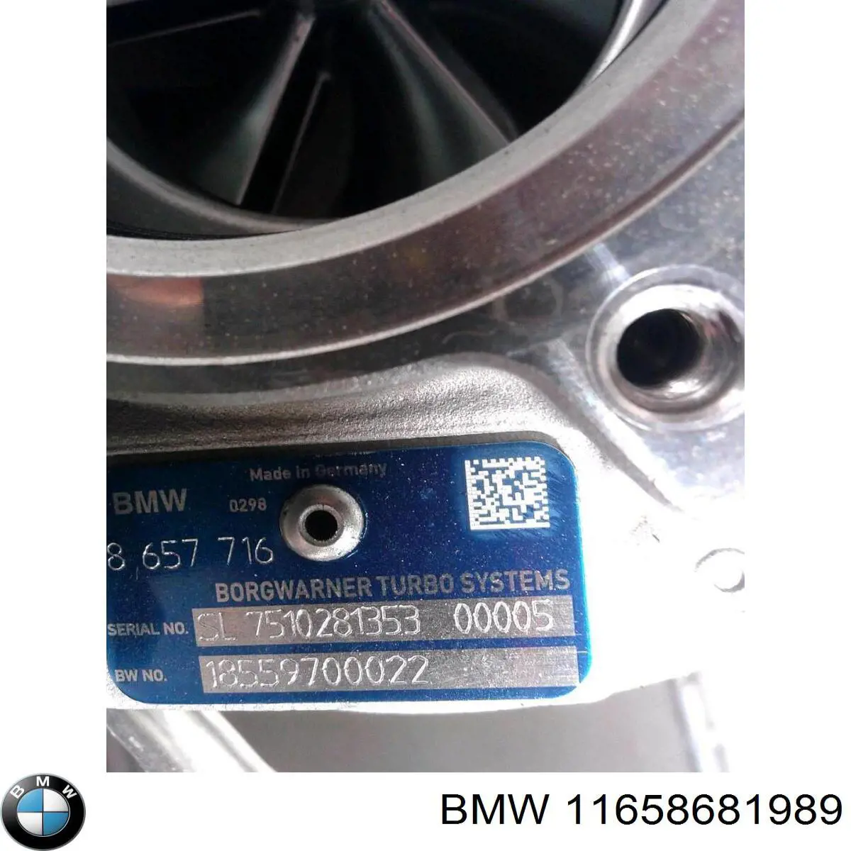 11658681989 BMW Турбонаддув