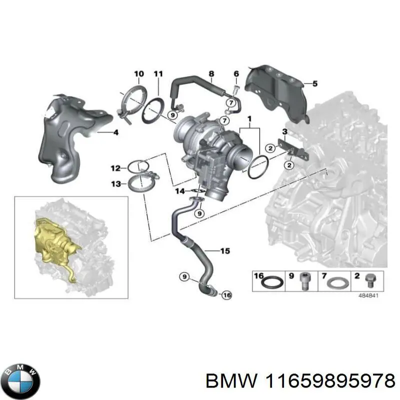 Турбіна BMW 11659895978 ціна, від 506.77 USD