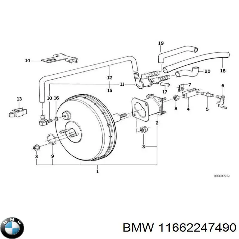 Насос вакуумний BMW 961108852