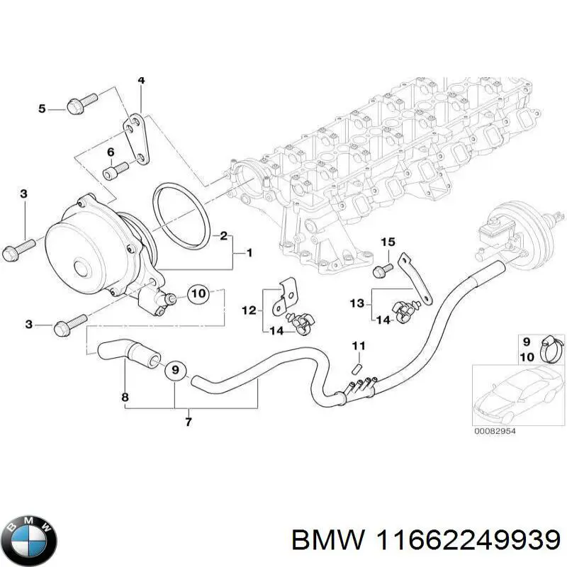 Купити 961108852 BMW Вакуумний насос