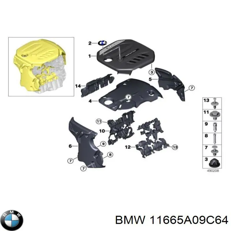  BMW 11665A09C64 ціна, від 10.06 USD
