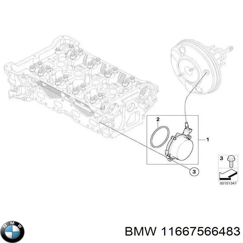 Прокладка кришки горловини, маслозаливної 11667566483 BMW