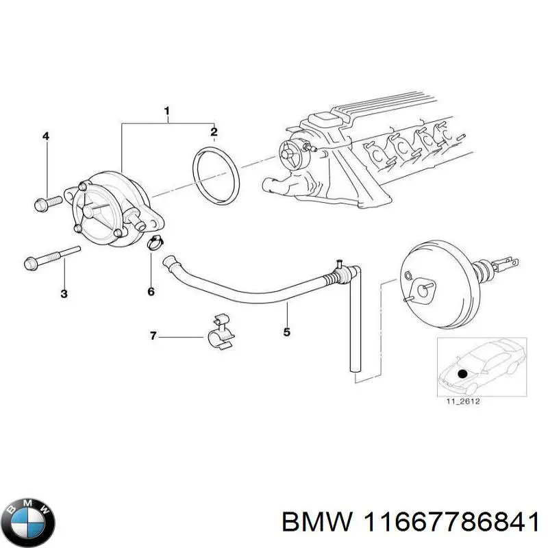 Насос вакуумний BMW 7 