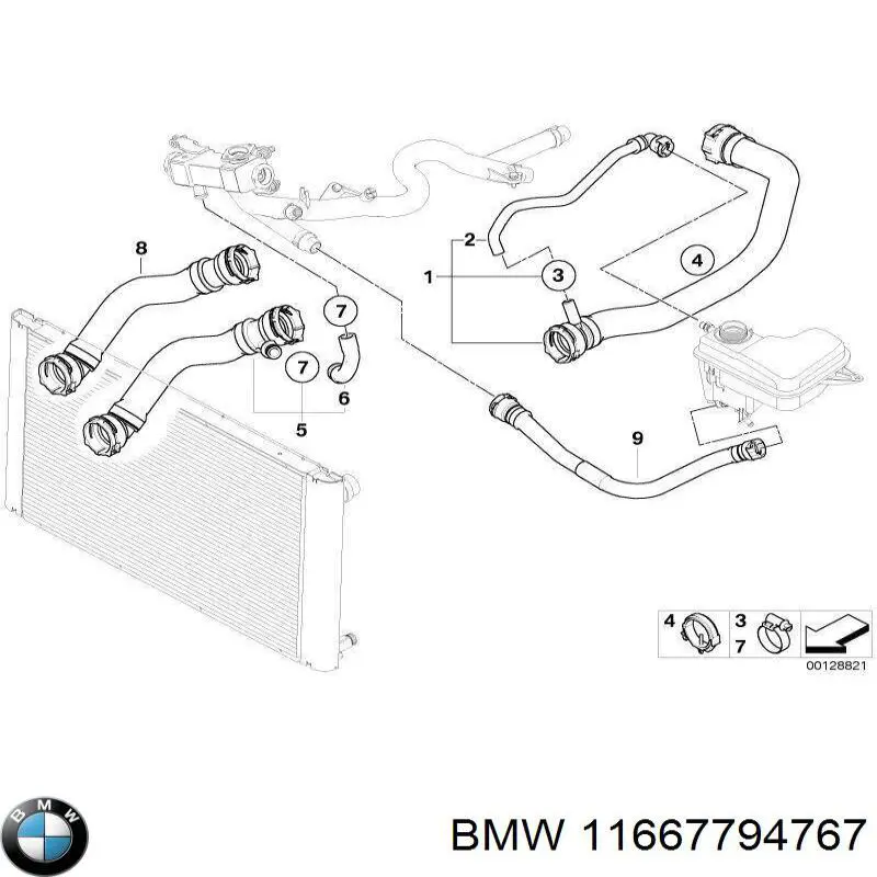 Прокладка вакуумного насосу 11667794767 BMW