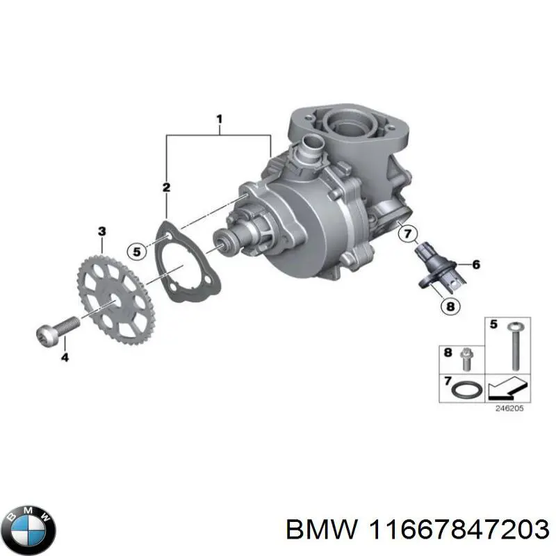 Купити 11667847203 BMW Вакуумний насос