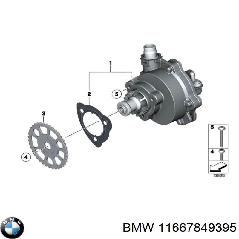 Прокладка вакуумного насосу на BMW X3 (F25)