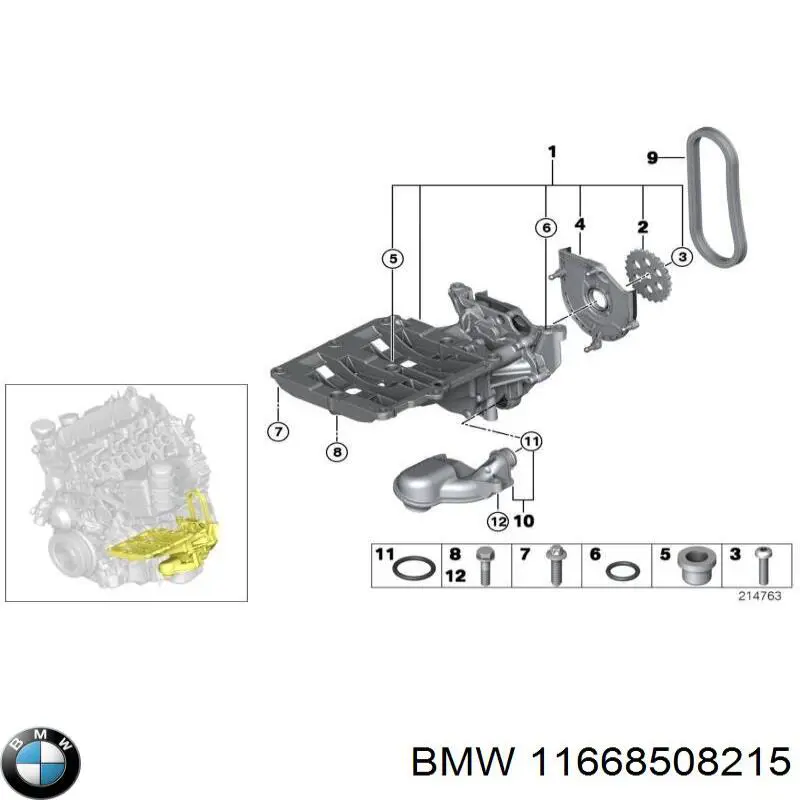  BMW 11668508215 ціна, від 12.43 USD