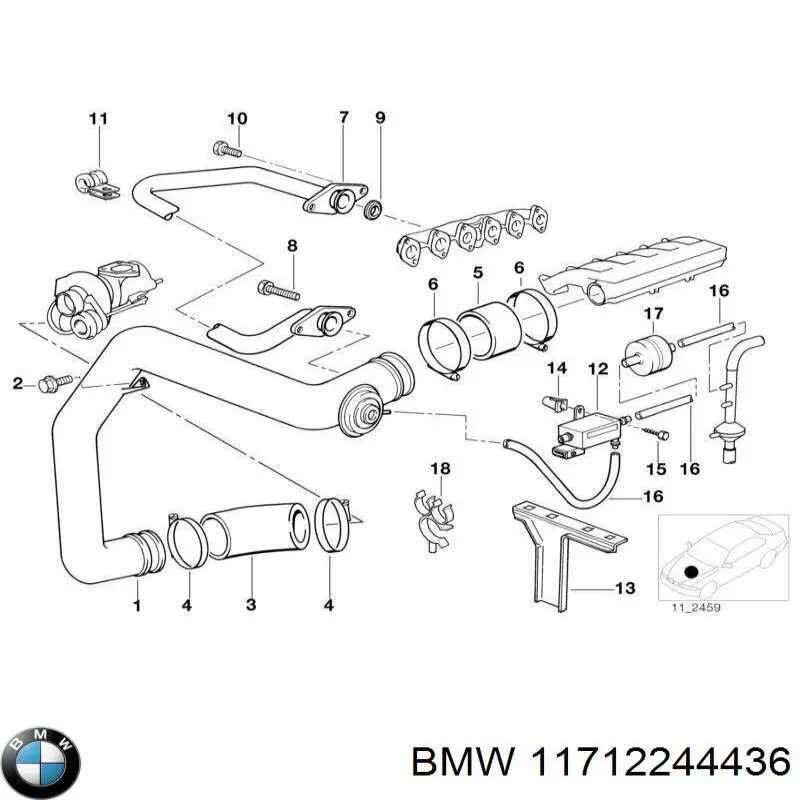 Клапан EGR BMW 11712244436 ціна, від 439.01 USD
