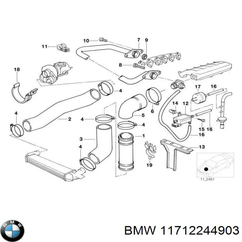 11712244903 BMW Трубка високого тиску ГПК