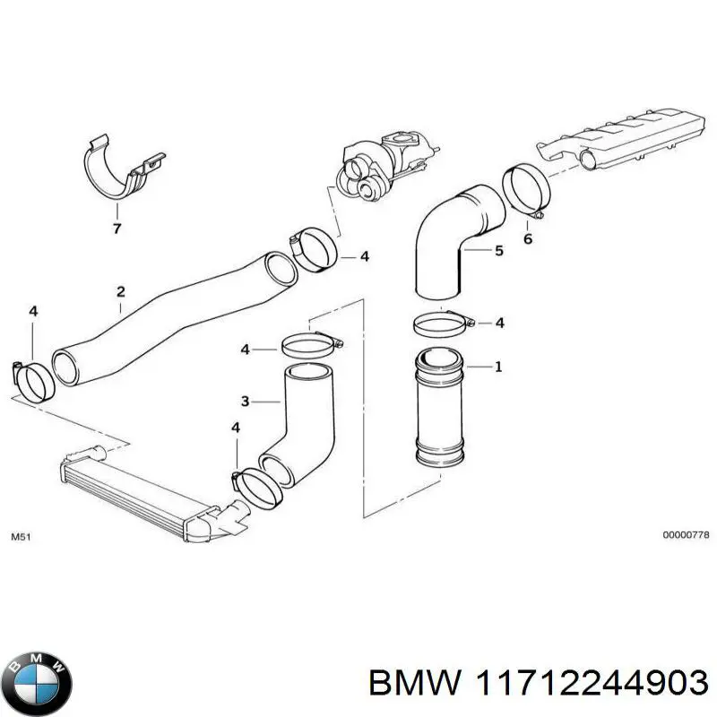 Патрубок високого тиску гідропідсилювача BMW 11712244903 ціна, від 9.53 USD