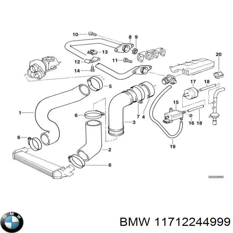 Купити 11712244999 BMW 