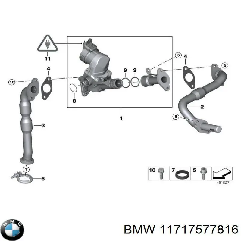 11717577816 BMW Прокладка кришки горловини, маслозаливной