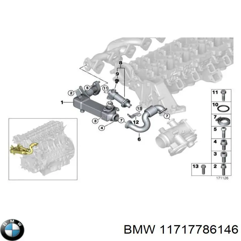 Хомут стяжний металевий, універсальний BMW 11717786146 ціна, від 10.10 USD