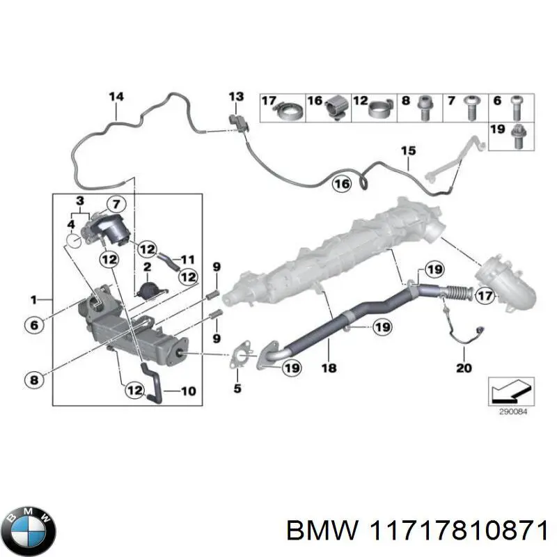Клапан ЄГР 11717810871 BMW