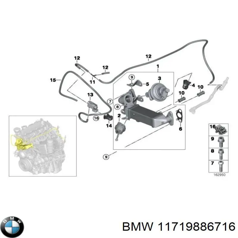 Клапан EGR NRF 48716 ціна, від 91.83 USD