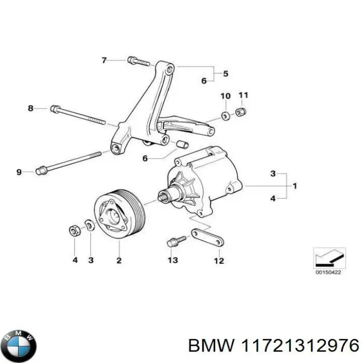Купити 11721312976 BMW Ремінь генератора