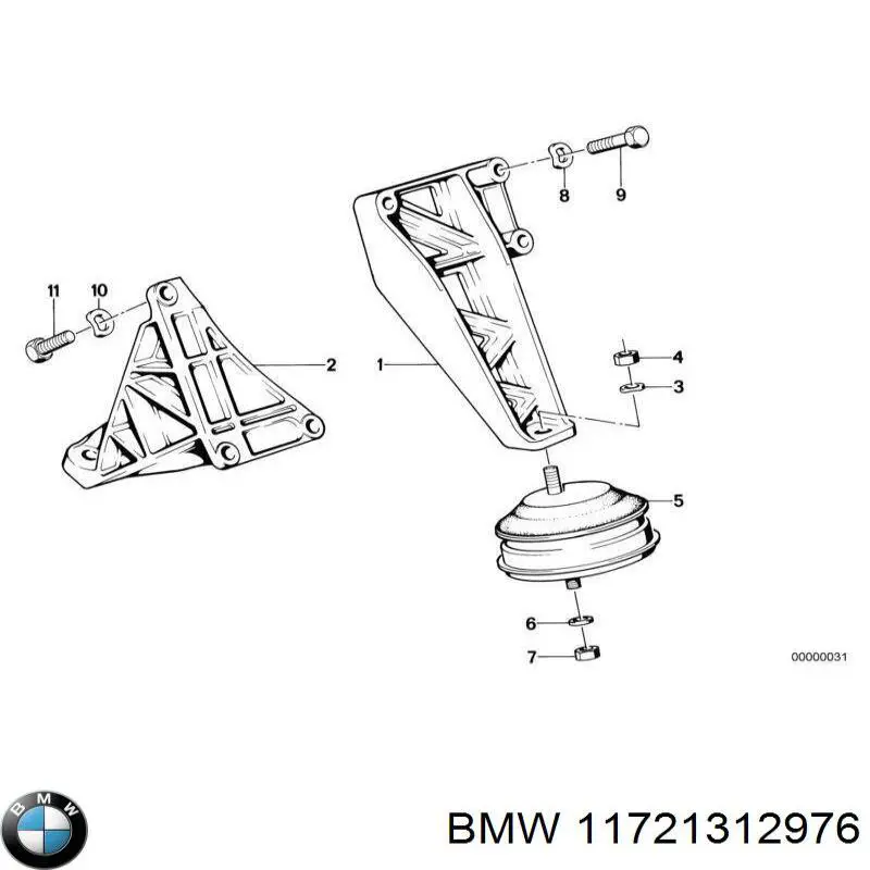 11721312976 BMW ремінь приводний, агрегатів