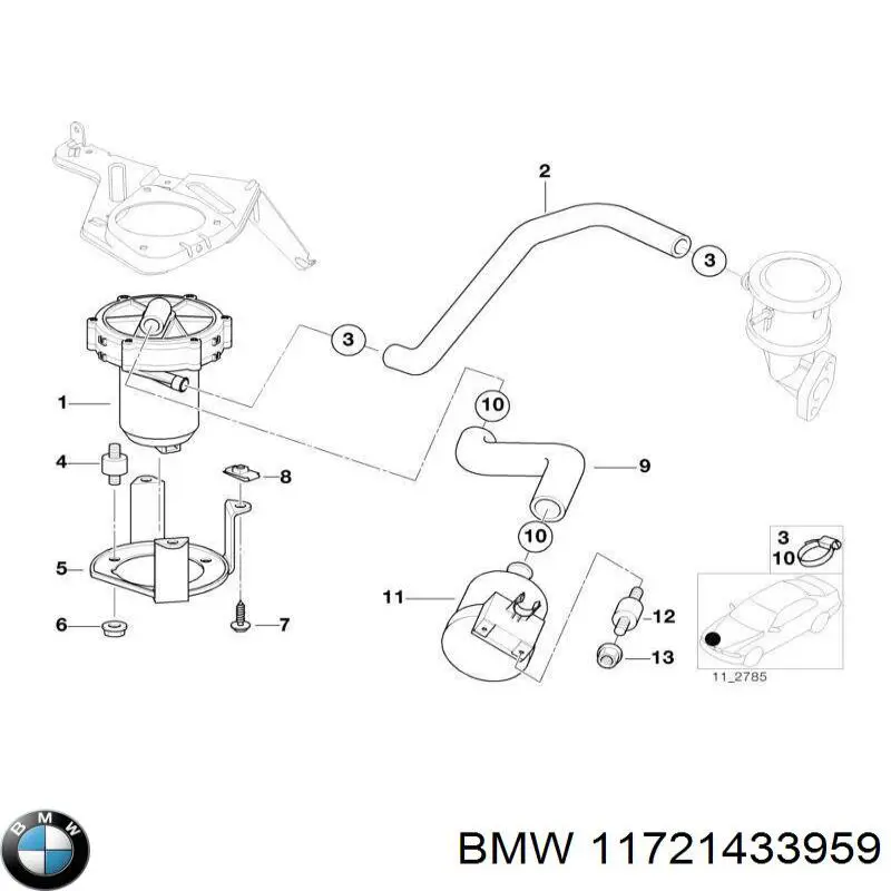 Насос повітряний BMW 11721433959 ціна, від 31.12 USD