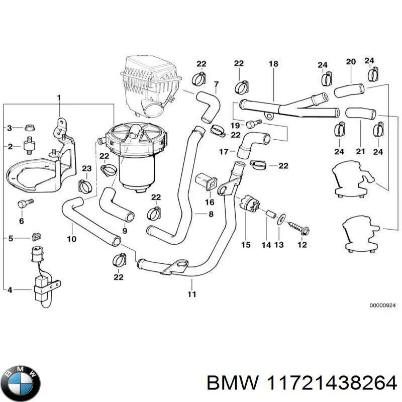  BMW 11721438264 ціна, від 99.03 USD
