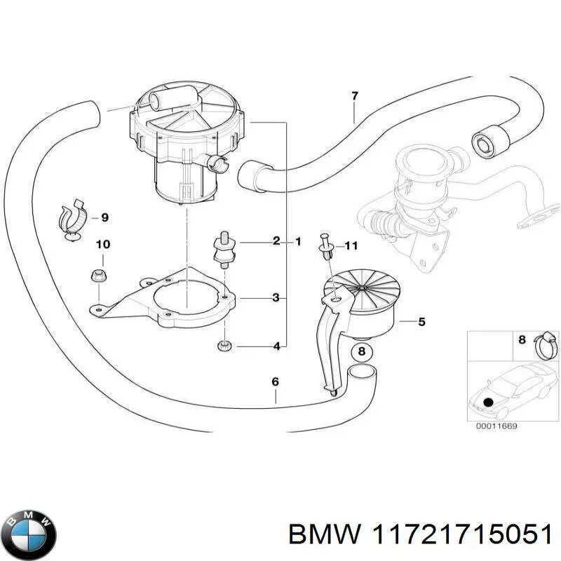  BMW 11721715051 ціна, від 64.60 USD