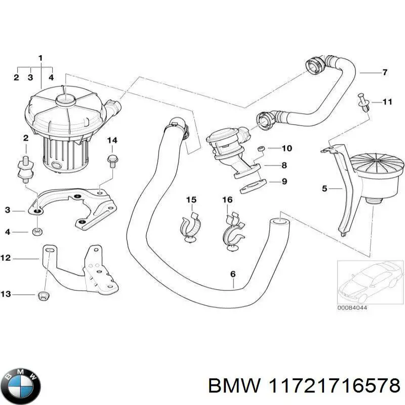 Купити 11721716578 BMW 