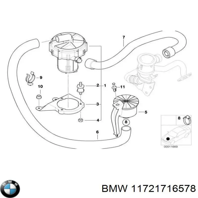 11721716578 BMW 