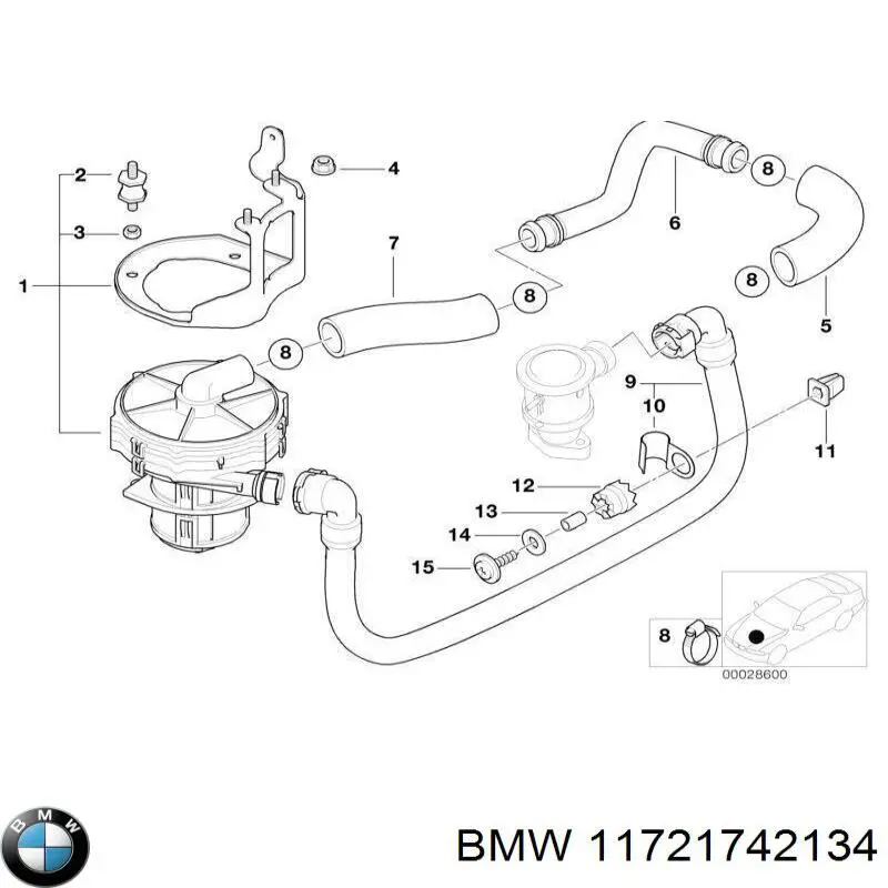Купити 11721742134 BMW 