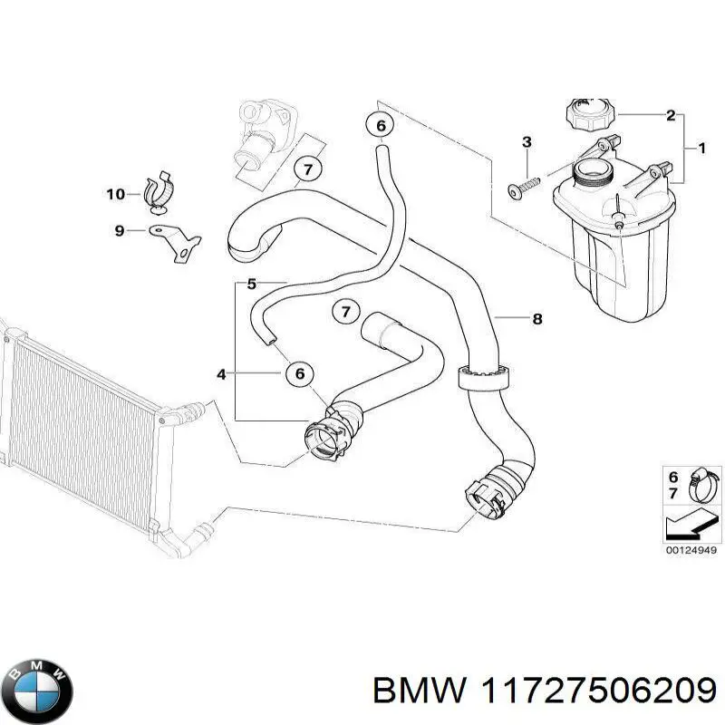 Насос повітряний BMW 11727506209 ціна, від 440.35 USD