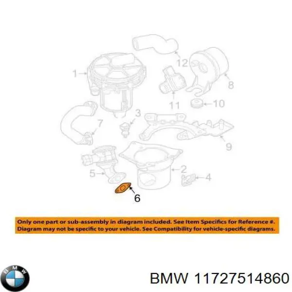 Прокладка адаптера маслянного фільтра 11727514860 BMW