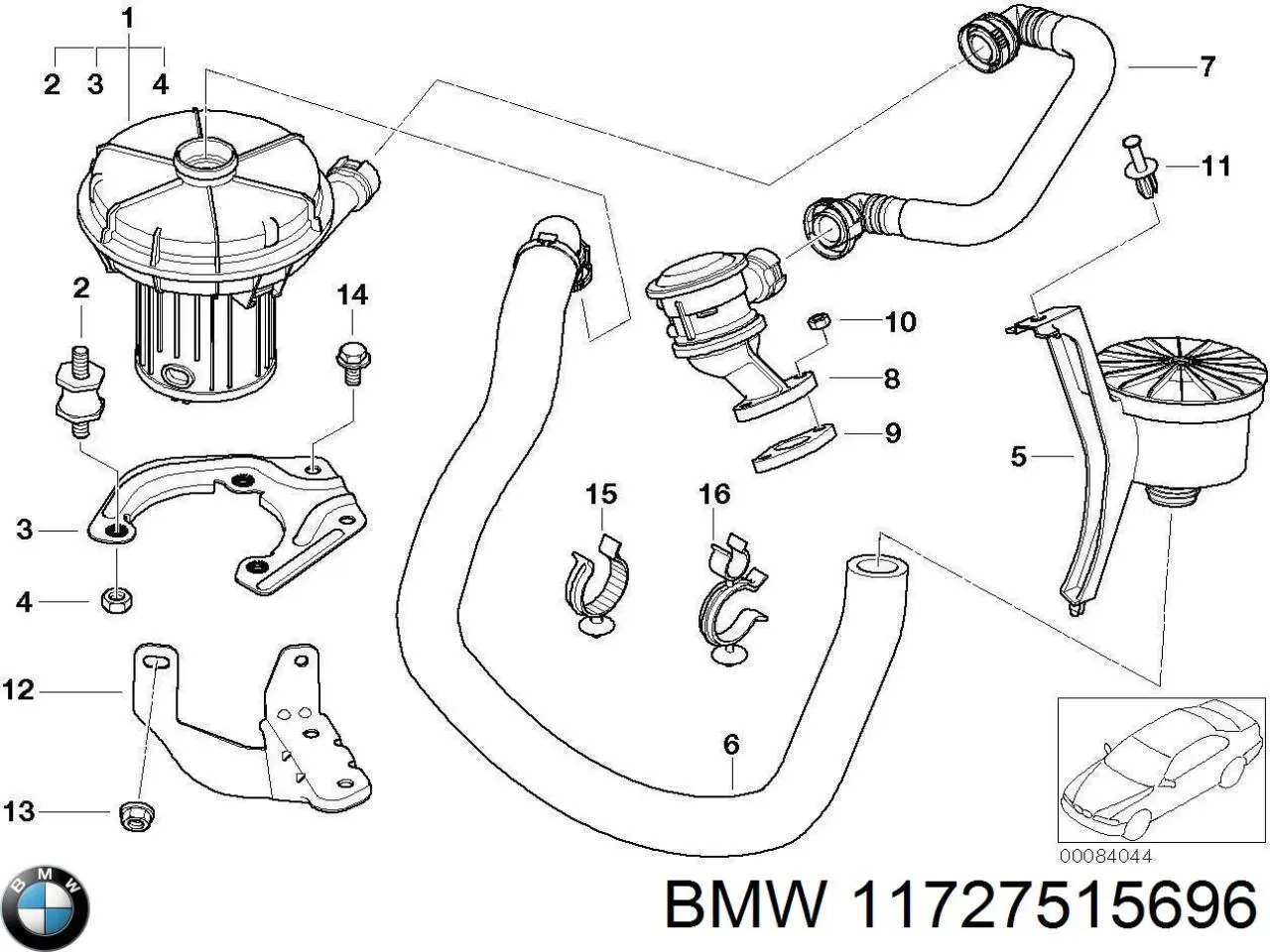  BMW 11727515696 ціна, від 12.67 USD