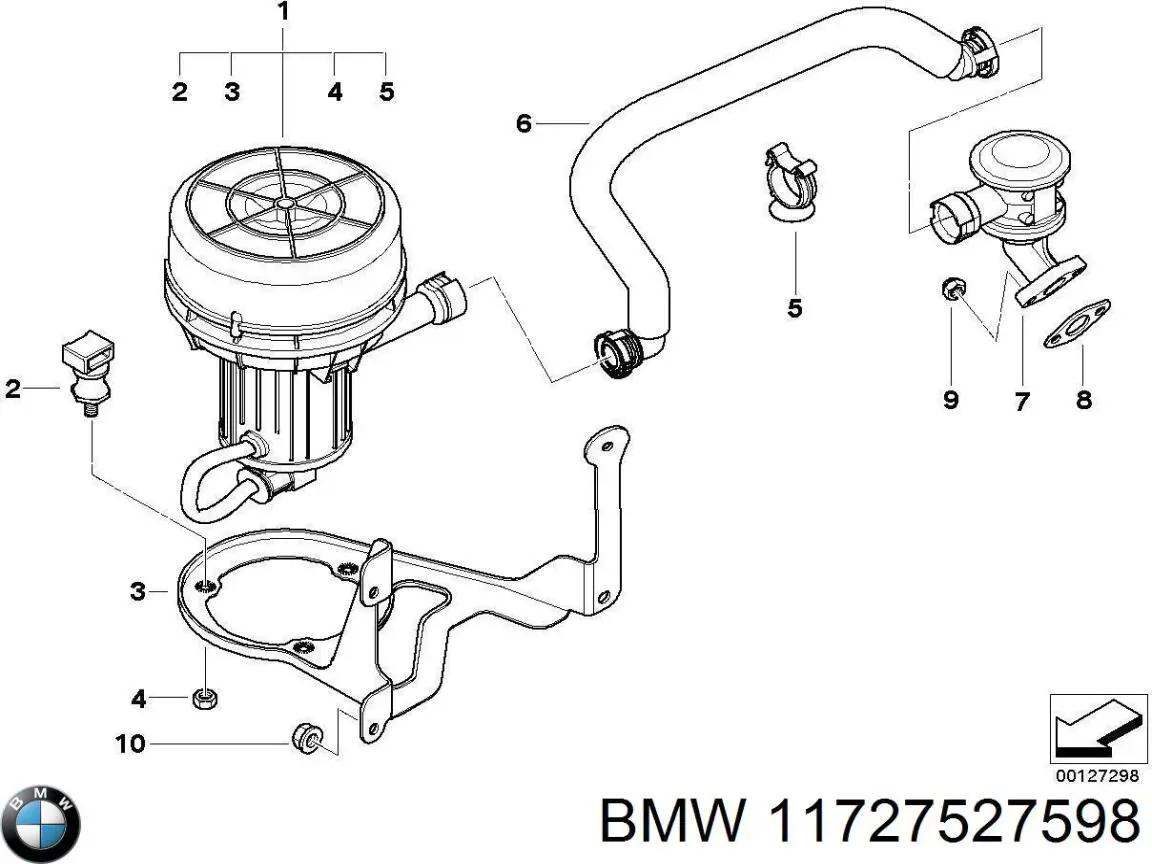  BMW 11727527598 ціна, від 25.33 USD