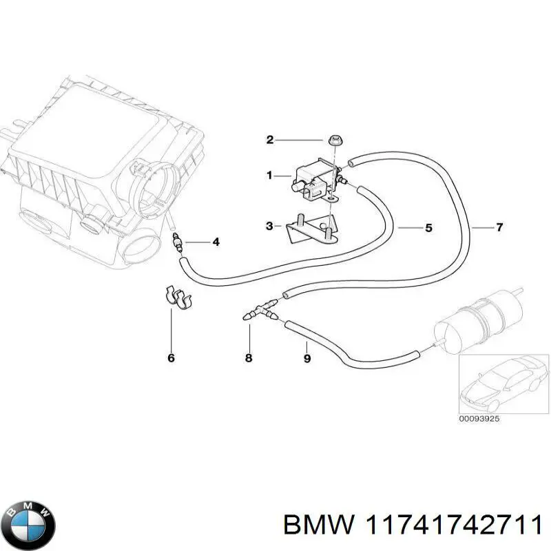 Клапан перетворювач тиску наддуву (соленоїд) A1600960032 Mercedes