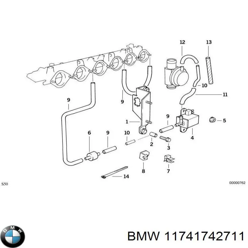 Клапан перетворювач тиску наддуву (соленоїд) Q0003113V005000000 Mercedes