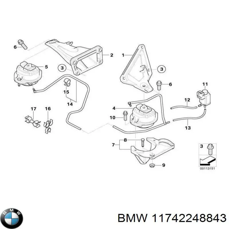  BMW 11742248843 ціна, від 7.32 USD
