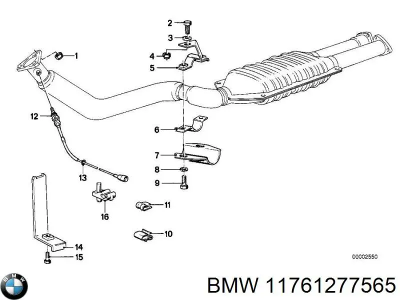 11761277565 BMW Датчик кисню