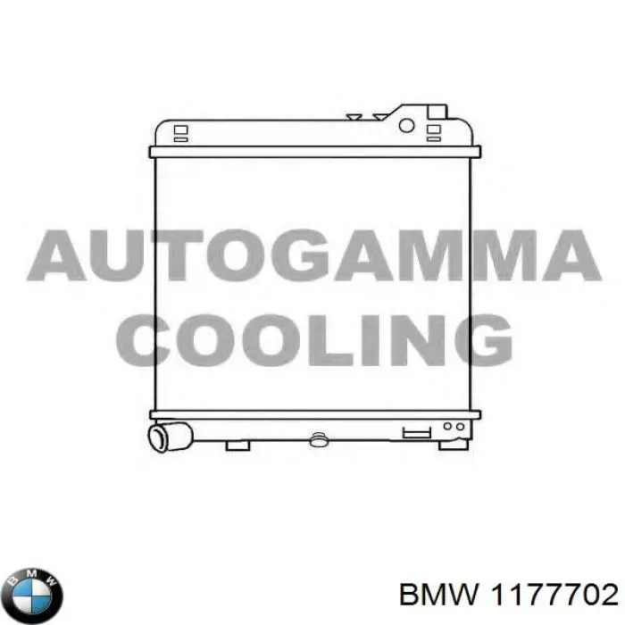 Купити 1177702 BMW Радіатор двигуна